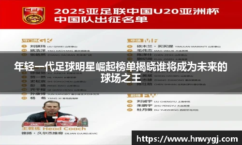 年轻一代足球明星崛起榜单揭晓谁将成为未来的球场之王
